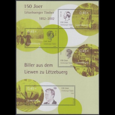 Luxemburg Mi.Nr. Block 19 150Jahre Lux.Briefmarken, Alltagsleben u.a.