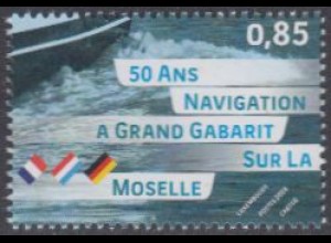 Luxemburg Mi.Nr. 2004 50Jahre Großschifffahrt auf der Mosel (0,85)