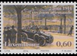 Luxemburg Mi.Nr. 2020 100.Jahrestag Ausbruch 1.Weltkrieg (0,60)