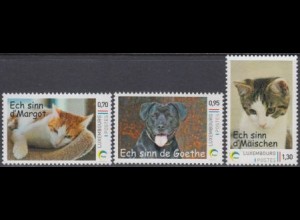 Luxemburg Mi.Nr. 2092-94 10Jahre personalisierbare Briefmarken (3 Werte)