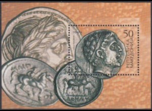 Makedonien Mi.Nr. Block 9 Antike Münzen