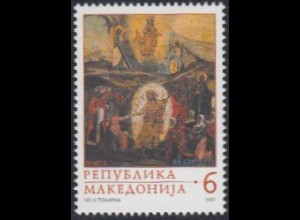Makedonien Mi.Nr. 253 Ostern, Gemälde Die Auferstehung Christi (6)