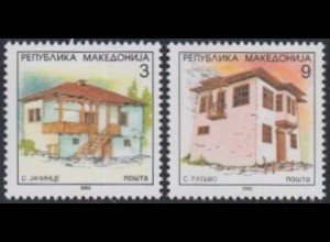 Makedonien Mi.Nr. 269-70 Freim. Architektur (2 Werte)