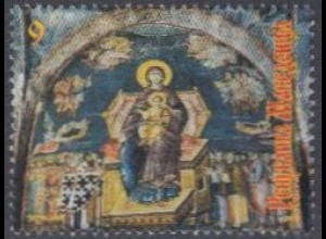 Makedonien Mi.Nr. 301 Weihnachten, Fresko Hl.Maria mit Kind (9)