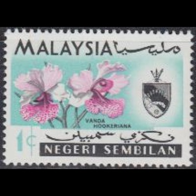 Malaienstaat Negeri Sembilan Mi.Nr. 79 Freim. Orchideen (1)
