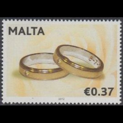 Malta Mi.Nr. 1708 Grußmarke Eheringe (0,37)