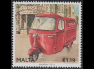 Malta Mi.Nr. 1818 Europa 13, Postfahrzeuge, Rollermobil Piaggio (1,19)