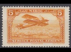 Marokko Mi.Nr. 38 Flugzeug über Casablanca (5)
