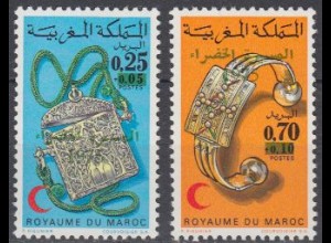 Marokko Mi.Nr. 813-14 Besetzung von Span. Sahara durch Marokko (2 Werte)