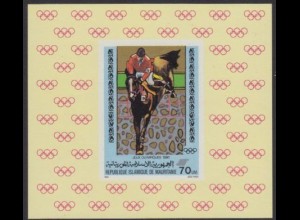 Mauretanien Mi.Nr. 683Sb Olympische Sommerspiele Moskau, Reiten (70)