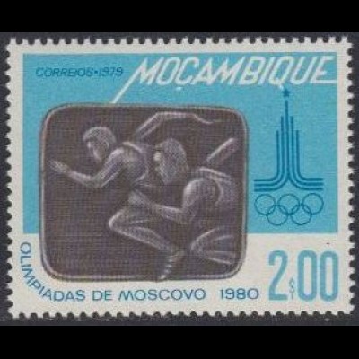 Mocambique Mi.Nr. 688 Olymp. Sommerspiele Moskau, Laufen (2,00)