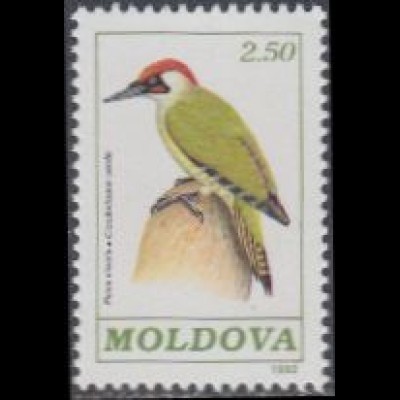 Moldawien Mi.Nr. 16 Freim. Vögel, Grünspecht (2,50)