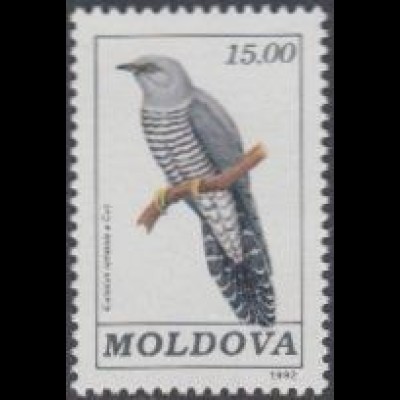 Moldawien Mi.Nr. 19 Freim. Vögel, Kuckuck (15,00)