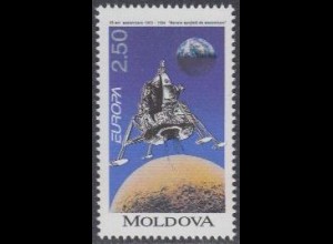 Moldawien Mi.Nr. 108 Europa 94 Entdeckg.+Erfindungen, Mondlandg.Apollo 11 (2,50)
