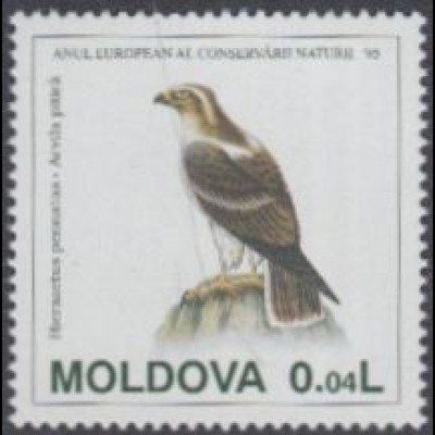 Moldawien Mi.Nr. 158 Europ.Naturschutzjahr, Zwergadler (0,04)