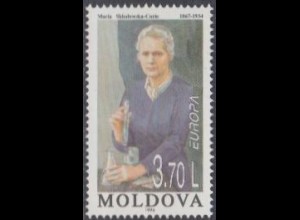 Moldawien Mi.Nr. 211 Europa 96, Ber.Frauen, Marie Sklodowska-Curie (3,70)
