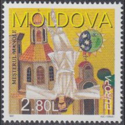 Moldawien Mi.Nr. 237 Europa 97, Sagen und Legenden, Meister Manole (2,80)