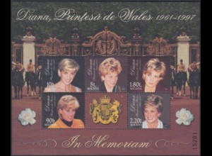 Moldawien Mi.Nr. Block 17 1.Todestag Prinzessin Diana
