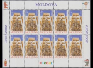 Moldawien Mi.Nr. Klbg.429 Europa 02, Zirkus (mit 10x429)