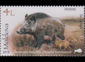 Moldawien MiNr. 1039 Naturreservat Padurea Domneasca, Wildschwein (4)