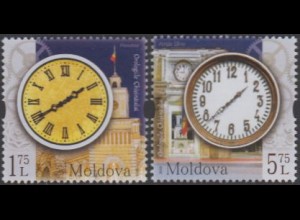 Moldawien MiNr. 1063-64 Uhrtürme in Chisinau (2 Werte)