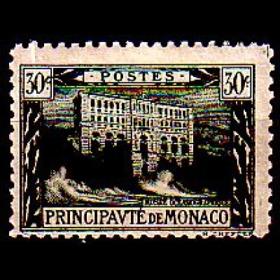 Monaco Mi.Nr. 55 Freim. Ozeanographisches Museum, grauolivgrün (30 c)