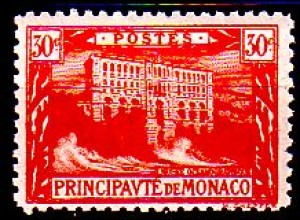 Monaco Mi.Nr. 56 Freim. Ozeanographisches Museum, ziegelrot (30 c)