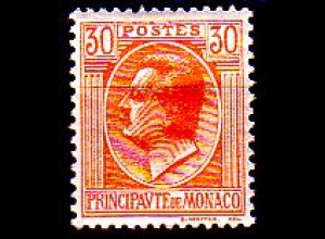 Monaco Mi.Nr. 84 Freim. Fürst Louis II (30 c)