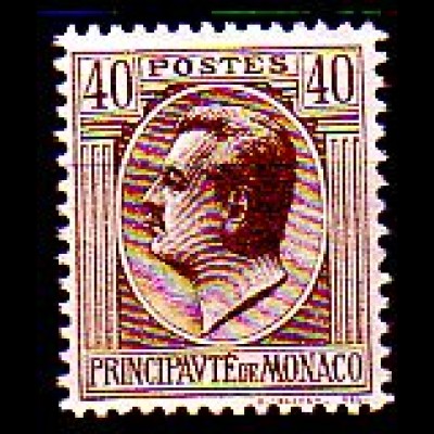 Monaco Mi.Nr. 85 Freim. Fürst Louis II (40 c)