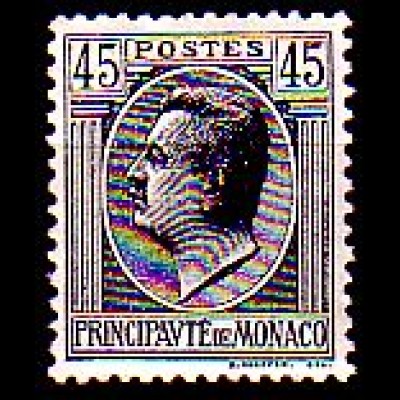 Monaco Mi.Nr. 87 Freim. Fürst Louis II (45 c)