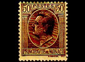 Monaco Mi.Nr. 88 Freim. Fürst Louis II (50 c)