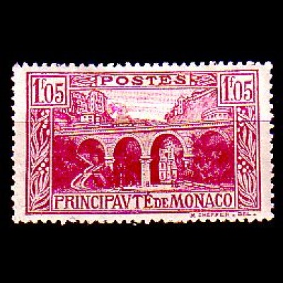 Monaco Mi.Nr. 98 Freim. Viadukt bei Kirche Ste. Dévote (1,05)