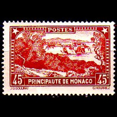 Monaco Mi.Nr. 124 Freim. Monaco von Cap d´Ail aus (45 c)