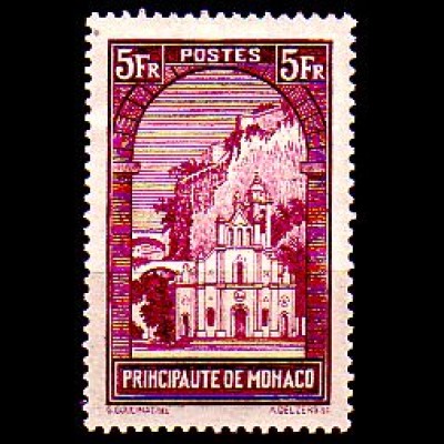 Monaco Mi.Nr. 134 Freim. Kirche Ste. Dévote (5)
