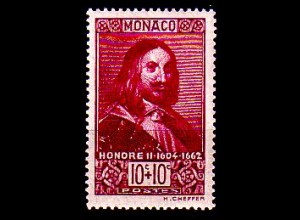 Monaco Mi.Nr. 191 Frühere Herrscher, Honoré II (10+10c)
