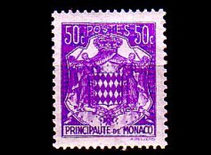 Monaco Mi.Nr. 224 Freim. Staatswappen (50c)