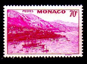 Monaco Mi.Nr. 227 Freim. Hafen und Monte Carlo (70c)