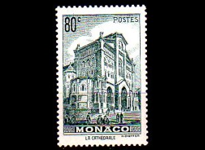 Monaco Mi.Nr. 229 Freim. Kathedrale von Monaco (80c)