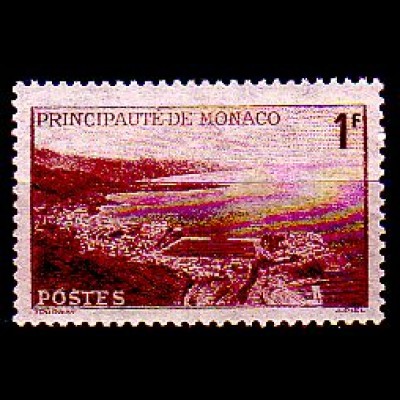 Monaco Mi.Nr. 230 Freim. Reede von Monaco aus Vogelschau (1)