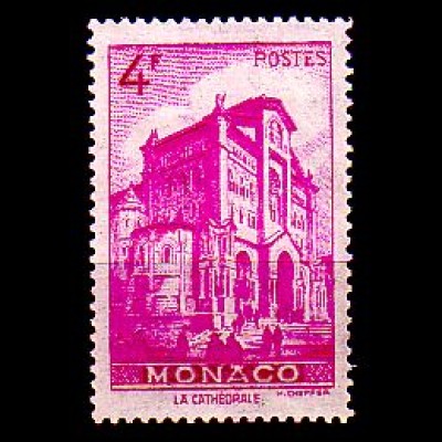 Monaco Mi.Nr. 238 Freim. Kathedrale von Monaco (4)