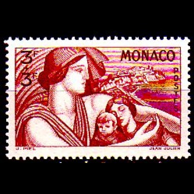 Monaco Mi.Nr. 254 Schutz der Mütter und Kinder (3+3)