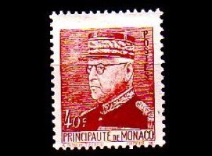 Monaco Mi.Nr. 257 Freim. Fürst Louis II in franz. Uniform (40c)