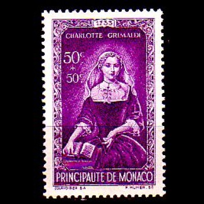Monaco Mi.Nr. 279 Frühere Herrscher, Charlotte Grimaldi (50+50c)