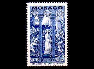 Monaco Mi.Nr. 295 Fest der hl. Dévote, Verurteilung der hl. Dévote (10+40)