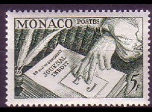 Monaco Mi.Nr. 468 Journal Inédit, Federkiele und Bücher (5)