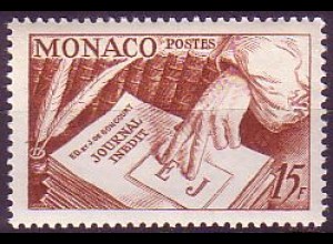 Monaco Mi.Nr. 469 Journal Inédit, Federkiele und Bücher (15)