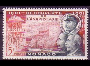 Monaco Mi.Nr. 471 Entdeckung der Anaphylaxie, Galeere und Jacht (5)