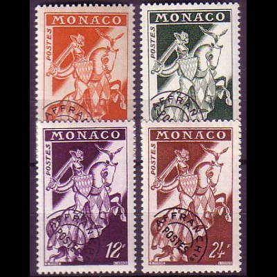 Monaco Mi.Nr. 486-89 Freim. Ritter (fürstliches Siegel) (4 Werte)