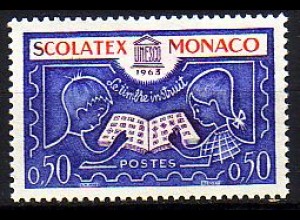 Monaco Mi.Nr. 741 Briefmarkenausstellung SCOLATEX, Kinder mit Album (0,50)