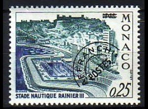Monaco Mi.Nr. 796 Freim. Schwimmstadion, Jahr 1962 durchbalkt (0,25)